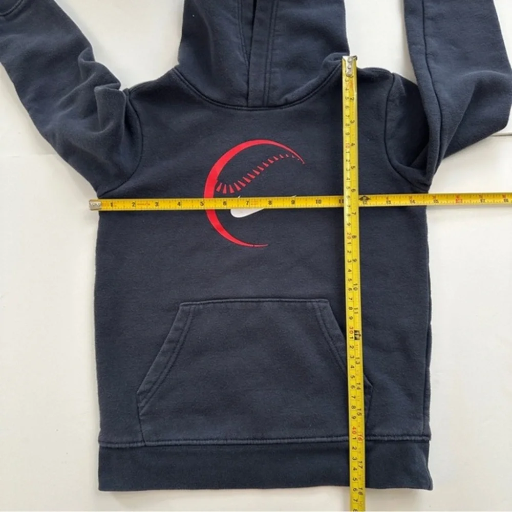 Nike Pullover‎ Hoodie Kids Size 6 Medium 5-6 Years Old Navy Blue